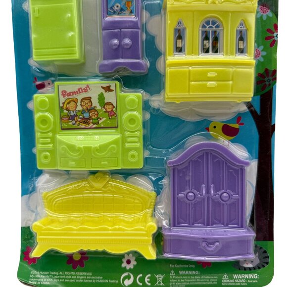 My Little Family Home Sweet Home 12-pc Furniture Playset For Kids Ages 3+ NOS - Picture 4 of 10